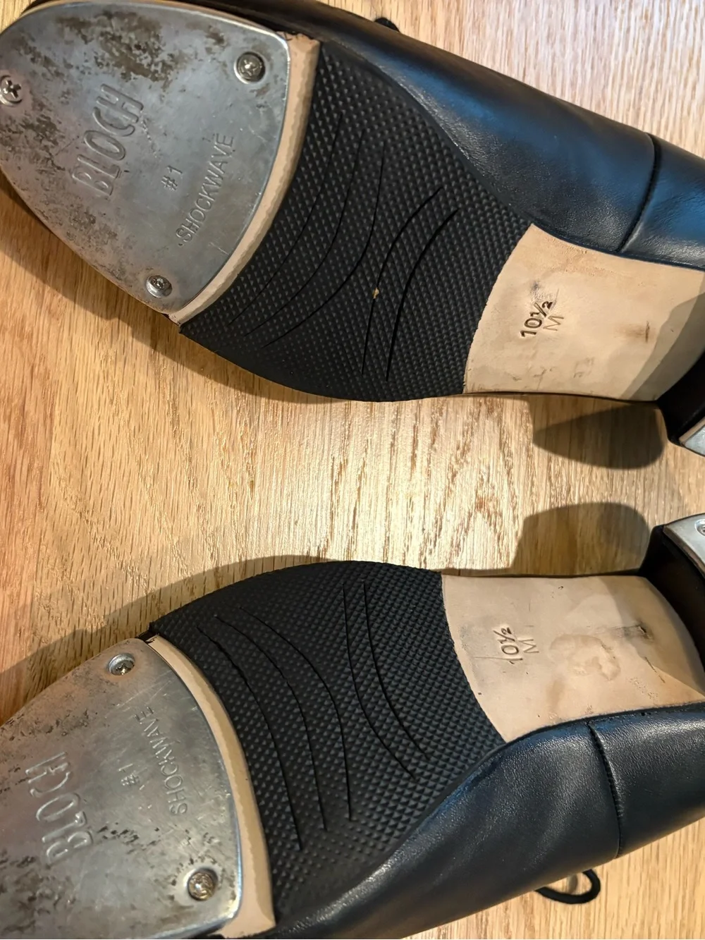 Men’s Bloch Black Leather Jazz Shoes Sz 10.5